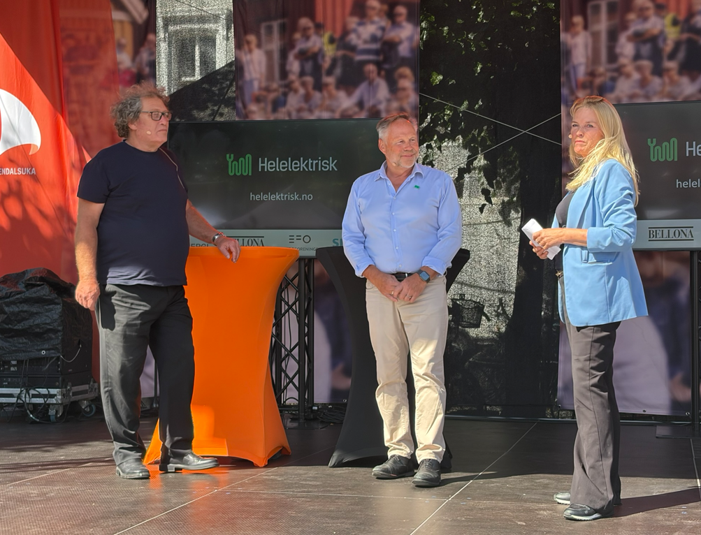 Bellona-stifter Frederic Hauge og Frank Jaegtnes fra Elektroforeningen i samtale om ladeklare havner og maritime verdikjeder.