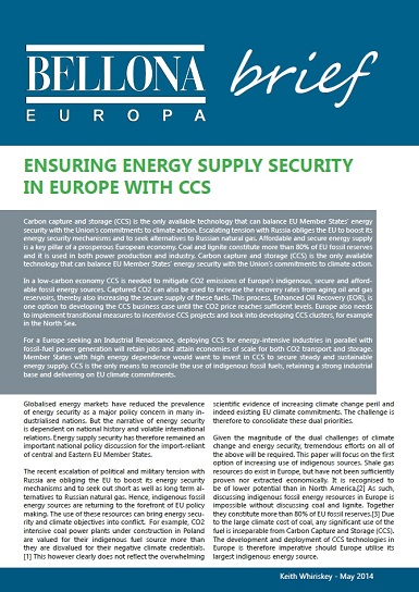 Ensuring energy supply security in Europe with CCS - Bellona EU